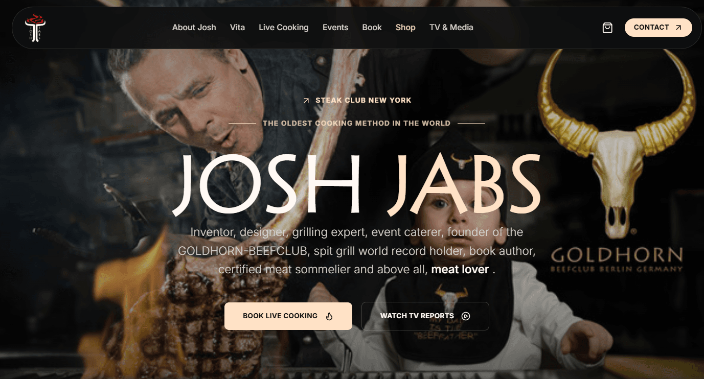 Josh Jabs website preview